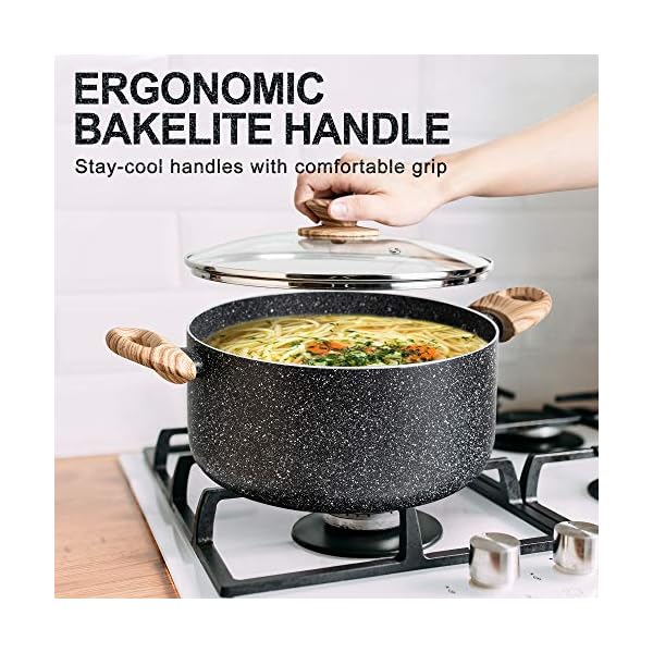 MICHELANGELO-Pots-and-Pans-Set-Cookware-Set-12PCS-Pots-and-Pans-Sets-Non-Stick-Induction-Hob-Pans-with-Spatula-Spoon-Black MICHELANGELO Pots and Pans Set Nonstick, Granite Kitchen Cookware Sets 12 Pcs Non Toxic Cookware Set Induction…