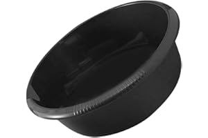 CRILSTYLEO -Purpose Plastic Wash Basin Face Baby Feet Hands Kitchen Laundry Bathroom Camping Black 6.5l Storage Basin