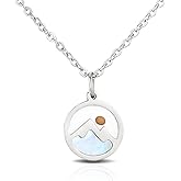 OFDNE Love Moving Mountains-Faith Necklace for Women Her, Fashion Mustard Seed Wish Oval Necklace Inspirational Religious Christian Graduation Gifts ﻿