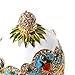 Apropos Hand- Painted Classic Vintage Style Faberge Egg with Rich Enamel and Sparkling Rhinestones Jewelry Trinket Box (Royal White)