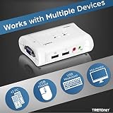 TRENDnet TK-209K 2-Port USB KVM Switch Audio Kit with Cables view 3