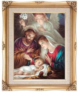 Amazon.com: Framed Artwork, Religious Prints, Nativity Scene, 16" X 20