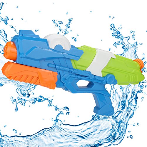 Young Choi's Kids Water Gun Beach Sand Toys, 2 Pack Water Gun Large Size Water Soaker Blaster for All Age Kids (2 in 1 Set Water Gun Toy)