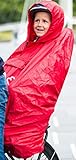 Hamax Rain Poncho â€“ Waterproof and Windproof Child Bike Seat Cover with Hood