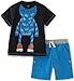 Kids Headquarters Boys 2 Pieces Short Set-Screen Print