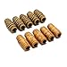 JETEHO 60 Pieces Wood Dreadlock Hair Beads Hair Braid Pins Rings Cuff Clips Tibetan Jewelry Wooden Loose Beads Decor DIY Accessory