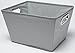 Delta Children 4 Piece Rectangle Storage Bins, Dove Grey