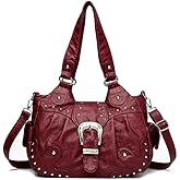 Women Handbag Vintage Style Soft PU Leather Ladies Casual Large Capacity Shoulder Crossbody Bag Travel Sac