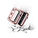 Toosunny for Apple Watch 3 Case Soft Plated TPU Screen Protector All-Around Protective Case High Defination Clear Ultra-Thin Cover for Apple iwatch 42mm Series 3 Series 2 Series 1 (Rose Gold, 42mm)
