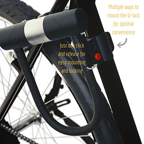 [- Sigtuna Gear SIGTUNA Bike locks - 16mm Heavy Duty Bicycle U Lock with Sturdy Mounting Bracket +