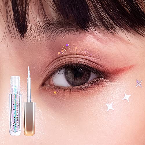 HEXZE Star Diamond Streamer Liquid Eyeshadow，glitter liquid eyeshadow