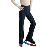 LIUHUO Men's Plain Black Figure Skating Pants Skating Competitions Training Boys Skating Pants