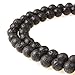 PLTbeads 12mm Black Lava Gemstone round Loose Beads Approxi 15.5 inch 32pcs 1 Strand per Bag for Jewelry Making Findings Accessories