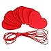OULII Valentines Day Red Heart Hanging String Garland Decorations Engagement Wedding Party