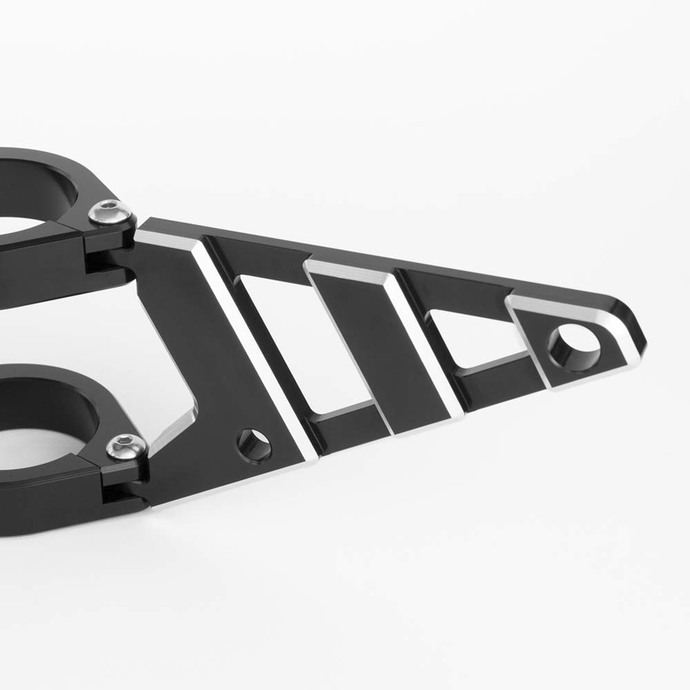 46/47mm Diameter MaxInc Stomp Black Motorcycle Headlight Brackets with