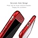 iPhone 8 Plus Case,iPhone 7 Plus Case, AnsTOP Thin Exact-Fit 360 Full Body Case Coverage Protective Dual Layer iPhone Hard Case with Tempered Glass Screen Protector For iPhone 8 Plus / 7 Plus(Red)
