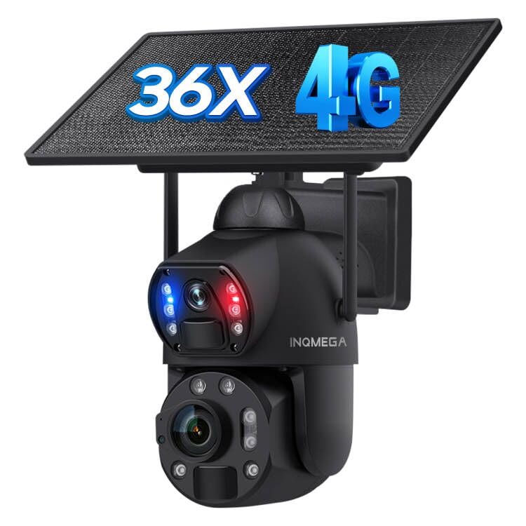 Photo 1 of Metal casing 4G LTE Solar Security Camera | 36X Optical Zoom, 20,000mAh Battery, 10W Solar Panel, 6MP Dual-Lens, PIR Motion Detection, Spotlight & Siren