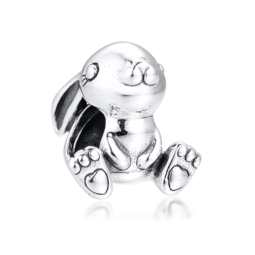 PANDOCCI 2020 Spring Nini The Rabbit Bead 925 Silver DIY Fits for Original Pandora Bracelets Charm Fashion Jewelry