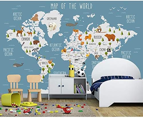 Fototapete 3d Effekt Kinder Tapeten Aufkleber Cartoon Weltkarte Wandbild Kinderzimmer Schlafzimmer Tapete 3d Selbstklebende Vinyl Seide Tapete 350x250cm Amazon De Baumarkt