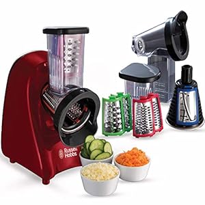 Russell Hobbs Hachoir Râpe Electrique 200W, Râpe Fin, Epais et Tranche – 22280-56 Slice and Go
