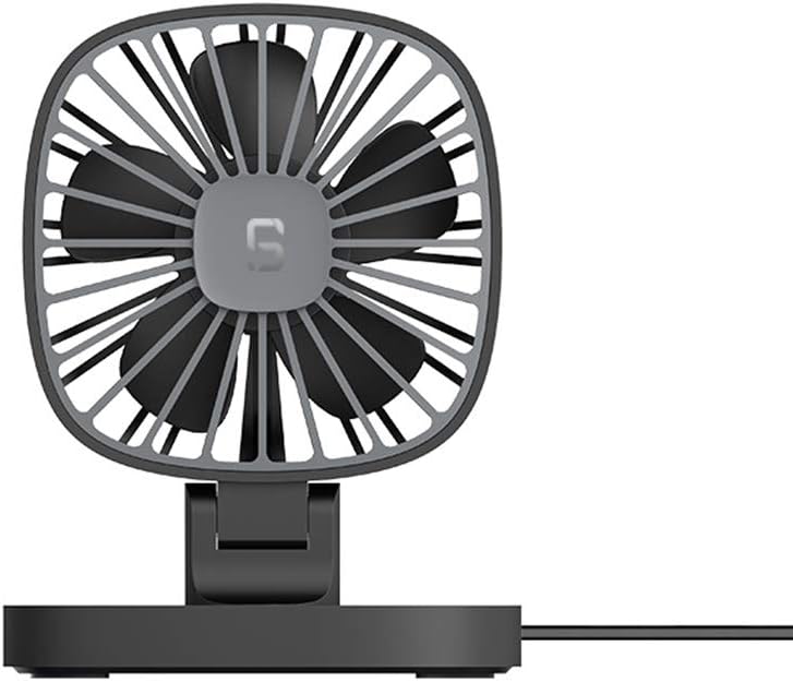 GJF Mini USB Car Fan, 12/V24V Double Head Portable Silent Fan, Can Be