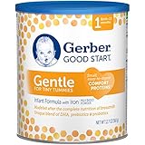 Gerber Good Start Gentle Non-GMO Powder Infant Formula, Stage 1, 12.7 oz (Pack of 6)