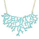 Jane Stone Hot Sale Fashion Vintage Turquoise Jewelry Tree Branch Necklace Modern Choker Jewelry Trendy Collar Necklaces Top Selling Women's Jewelry(Fn0738)