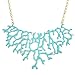 Jane Stone Hot Sale Fashion Vintage Turquoise Jewelry Tree Branch Necklace Modern Choker Jewelry Trendy Collar Necklaces Top Selling Women's Jewelry(Fn0738)