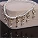 Meily Fashion Women's Tassel Pearl Bead Anklet Chain