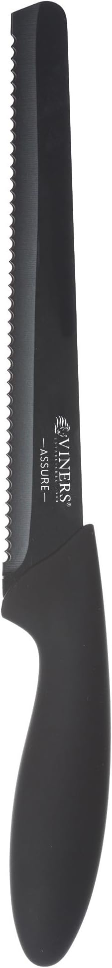 Viners Assure 8in Bread Knife Serrated Stainless Steel Squared Tip