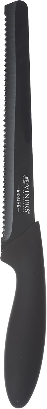 Viners Assure 8in Bread Knife Serrated Stainless Steel Squared Tip