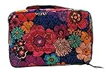 Vera Bradley Blush & Brush Makeup Case (Floral Fiesta with Solid Black Interior)