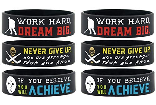 6-Pack-Motivational-Hockey-Wristbands-with-Sports-Quotes-Hockey-Gifts-Jewelry-Accessories-for-Hockey-Players-Team-Awards-Party-Favors-Unisex-for-Men-Women-Youth-Teen-Girls-Boys