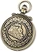 Charles-Hubert Paris 3863-G Classic Gold-Plated Antiqued Finish Quartz Pocket Watch