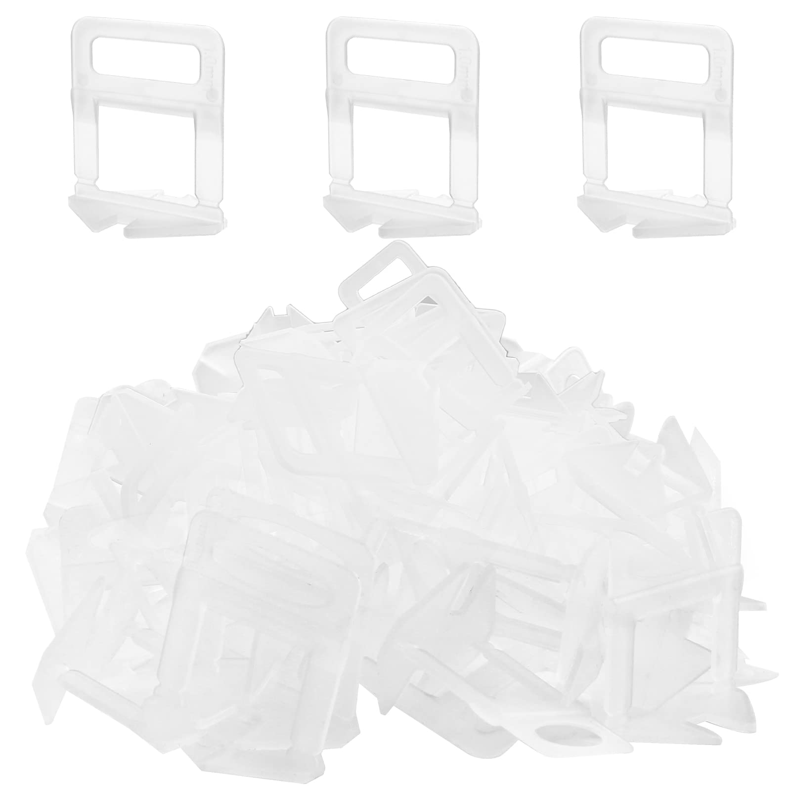 Photo 1 of Uenhoy 500 Pcs Tile Leveling System Clips 1/32 Inch Tile Leveling Spacers Ceramic Tile Spacers for Tile Ceramic and Stone Installation