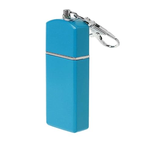 Kofun Mini-Aschenbecher, tragbarer Mini-Taschenaschenbecher Windproof Cases Schlüsselanhänger Outdoor-Raucherzubehör