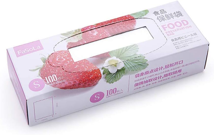 Vacuum Sealer Bags Household Preservation Bag Disposable Food Saver Bags Rolls Storage Bags Commercial Grade Bags Use Home,Restaurant,Camping Food Storage (S)