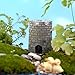MagiDeal Mini Round Castle Dollhouse Landscape Bonsai Craft DIY Home Garden Decor