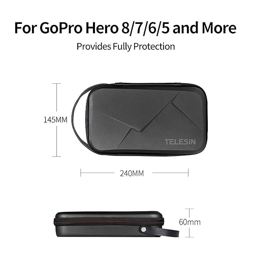 TELESIN Carry Case Waterproof Hard Carrying Bag for GoPro Max Hero