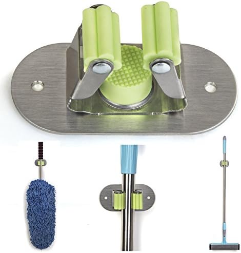 Mop And Broom Holder Multipurpose Wall Mounted Home Tool Rack Garden organizer Garage Storage Systems by URiver (1 PCS)