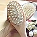 Attmu Body Bath Brush - Natural Bristle Dry Skin Brushing with Long Handle - Exfoliating Skin and Cellulite, Improving Lymphatic Functions, Stimulating Blood Circulation