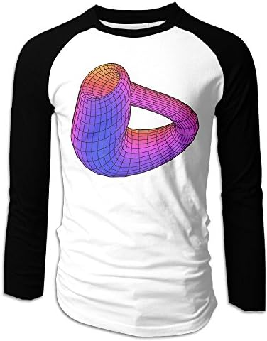 Supar Men's Klein Bottle Casual Raglan Shirt Long Sleeve Athletic Jersey S-2XL