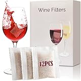 WeThinkeer Wine Filter, 12 Pack Wine Filters for