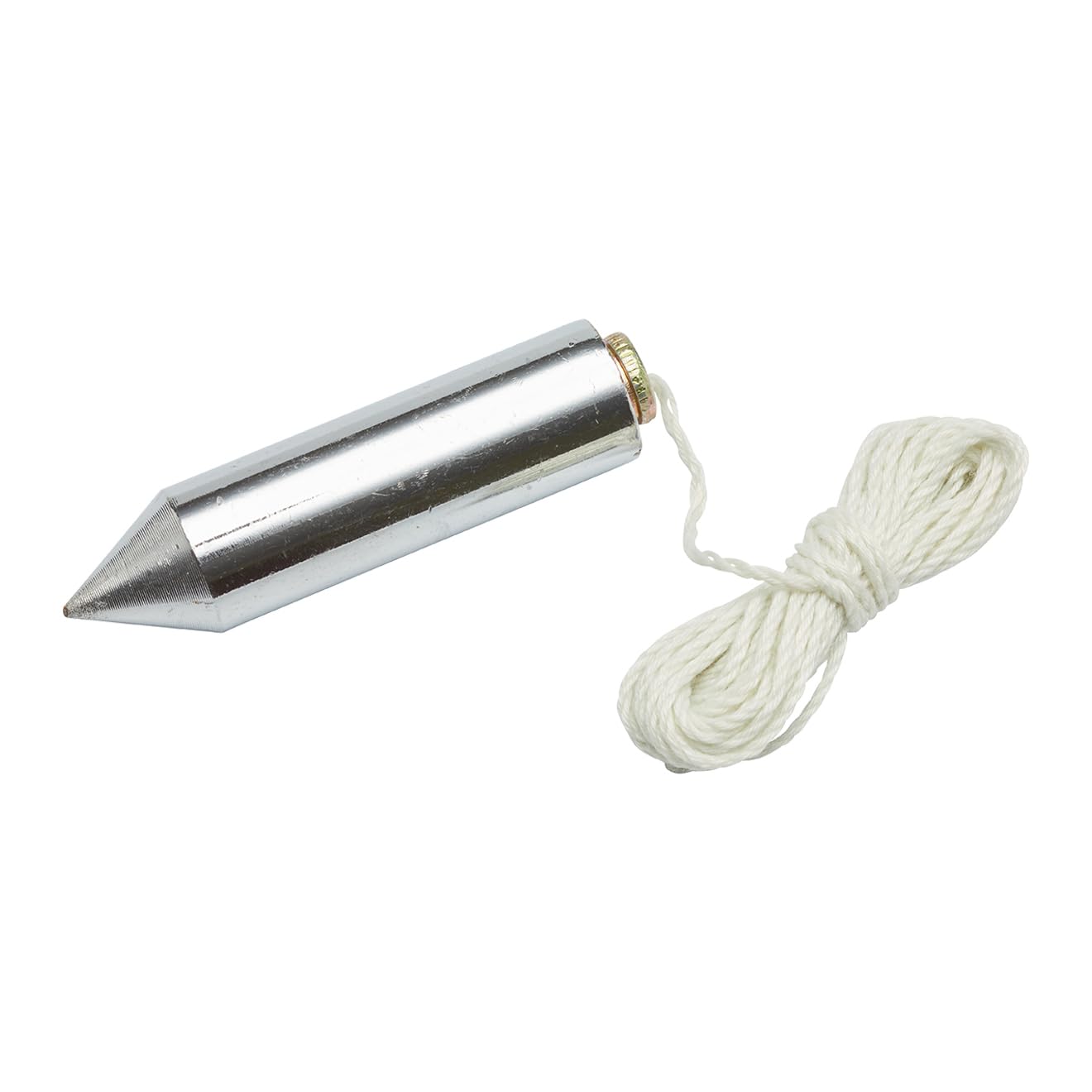 Fit For The Job 2 inch (50mm) Heavy Duty Steel Plumb Bob and Line, 2.5m (8ft), Plumb Line for Wallpaper Hanging, Boxing in Pipes, Bricklaying and Perfect Straight Vertical Lines