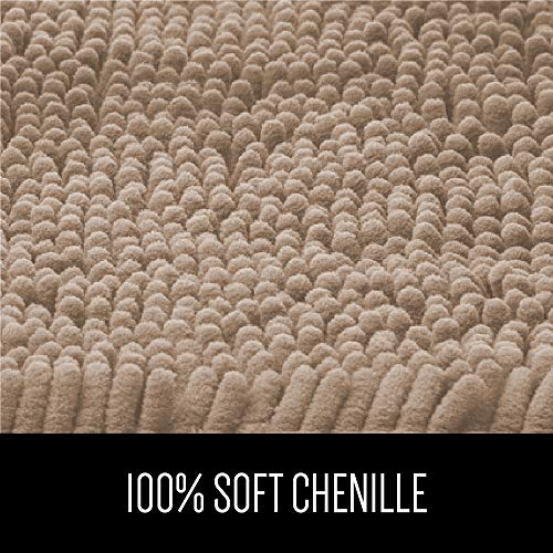 Gorilla Grip Original Luxury Chenille Bathroom Rug Mat, 30x20, Extra
