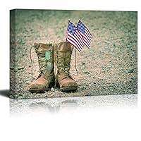 Canvas Wall Art Memorial Day Canvas Prints Home Artwork Decoration for Living Room,Bedroom - 12x18 inches