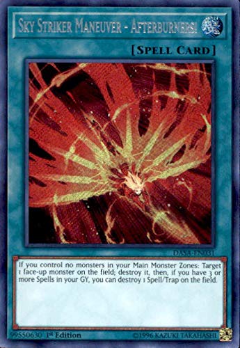 Sky Striker Maneuver - Afterburners! - DASA-EN031 - Secret Rare - 1st Edition