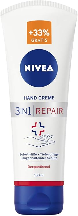 nivea 3 in 1 repair care hand cream