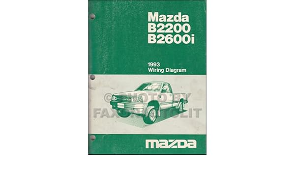 1993 Mazda B2600i Wiring Diagram - Wiring Diagram Schema