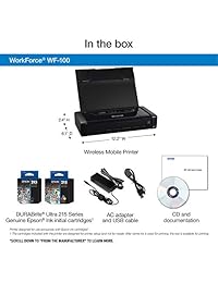Impresora móvil inalámbrica WorkForce WF 100 Epson